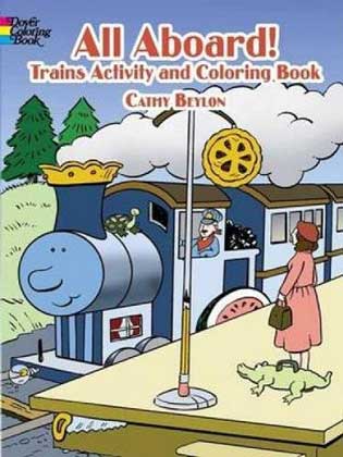 All Aboard coloring book